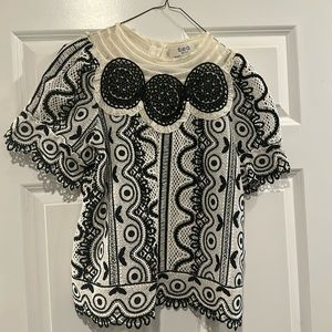 Sea NY crochet lace top size 10.  Never worn without tags.